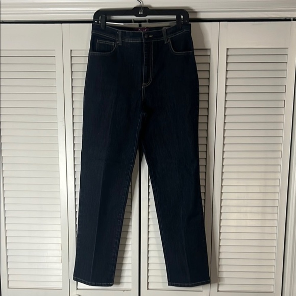 Gloria Vanderbilt Dark Denim Straight Leg Jeans AMANDA